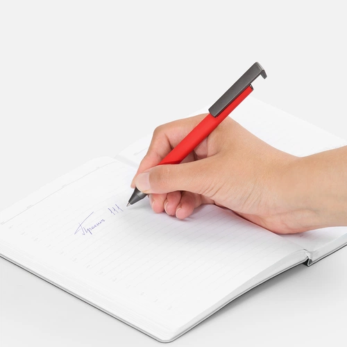 Ручка шариковая Standic с подставкой для телефона, красная Ручка шариковая Standic с подставкой для телефона, красная