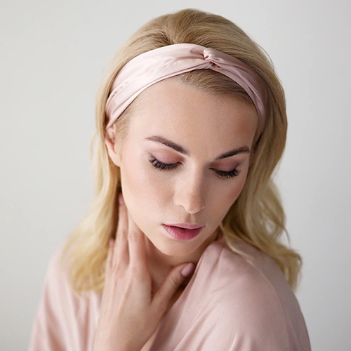 Повязка для волос Essential, розовая (пыльная роза) Повязка для волос Essential, розовая (пыльная роза)