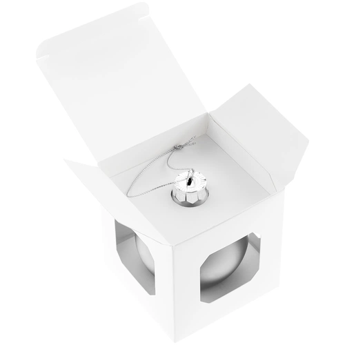 Елочный шар Finery Matt, 8 см, матовый серебристый Елочный шар Finery Matt, 8 см, матовый серебристый