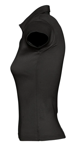 Рубашка поло женская без пуговиц Pretty 220, черная Рубашка поло женская без пуговиц Pretty 220, черная