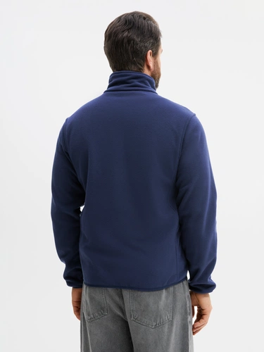 Куртка флисовая унисекс Ben Mac, темно-синяя Куртка флисовая унисекс Ben Mac, темно-синяя