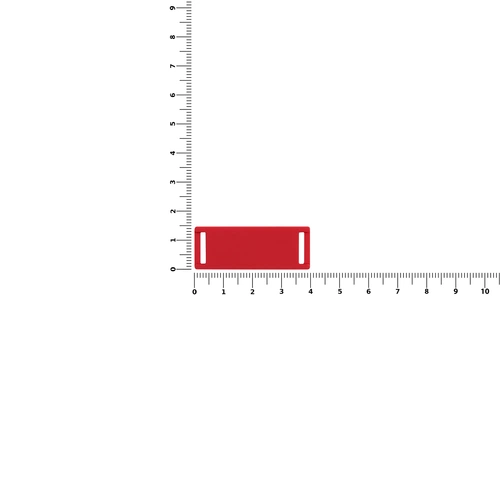 Лейбл из ПВХ Kova, красный Лейбл из ПВХ Kova, красный