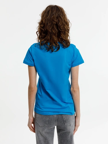 Футболка женская T-bolka Lady, бирюзовая Футболка женская T-bolka Lady, бирюзовая