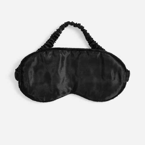 Двухстороняя маска для сна Veluto, черная Двухстороняя маска для сна Veluto, черная