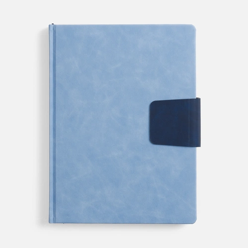 Ежедневник Grande Strap на заказ, датированный, голубой Ежедневник Grande Strap на заказ, датированный, голубой