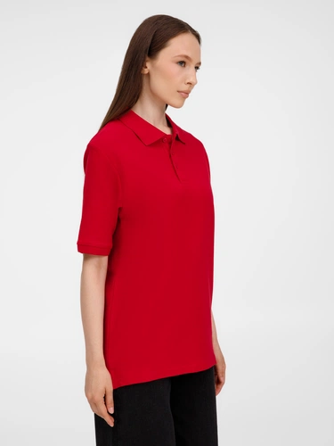 Рубашка поло унисекс Upswing, красная Рубашка поло унисекс Upswing, красная