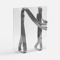 Шопер Clear Fest, ver.2, прозрачный с серыми ручками