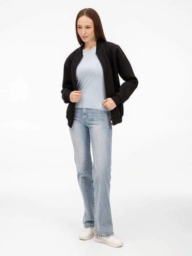 Бомбер унисекс Estado, черный Бомбер унисекс Estado, черный