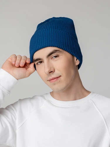 Шапка Franky, темно-синяя (лазурная) Шапка Franky, темно-синяя (лазурная)