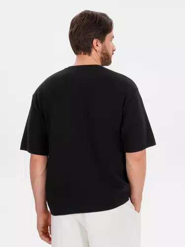 Джемпер с коротким рукавом Siluetti Volumica, черный Джемпер с коротким рукавом Siluetti Volumica, черный