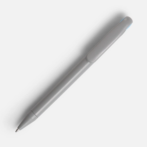 Ручка шариковая Prodir DS1 TMM Dot, серая с голубым Ручка шариковая Prodir DS1 TMM Dot, серая с голубым