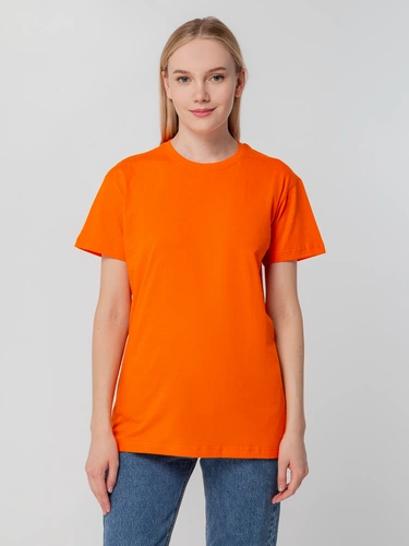 Футболка унисекс T-bolka 140, оранжевая Футболка унисекс T-bolka 140, оранжевая