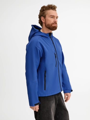 Куртка мужская с капюшоном Replay Men 340, ярко-синяя Куртка мужская с капюшоном Replay Men 340, ярко-синяя