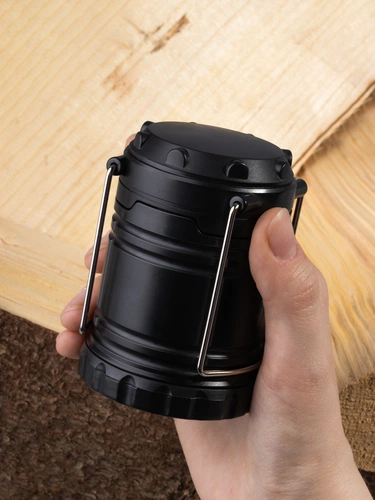 Кемпинговый фонарь с имитацией пламени Lindau Flame, черный Кемпинговый фонарь с имитацией пламени Lindau Flame, черный