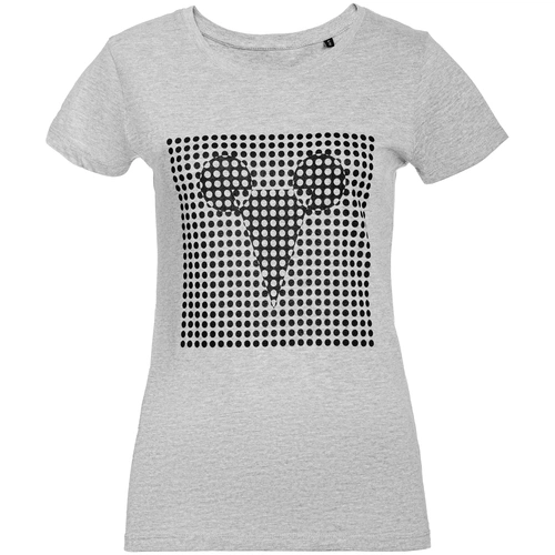 Футболка женская Optical Mouse, серый меланж Футболка женская Optical Mouse, серый меланж