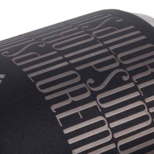 Термос для еды Tabenodo, черный с лазерной гравировкой и тампопечатью Термос для еды Tabenodo, черный с лазерной гравировкой и тампопечатью