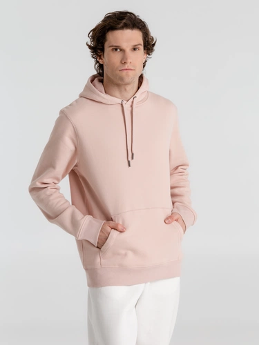 Толстовка с капюшоном унисекс King, розовая Толстовка с капюшоном унисекс King, розовая