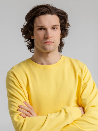 Свитшот унисекс BNC Inspire (Organic), желтый Свитшот унисекс BNC Inspire (Organic), желтый