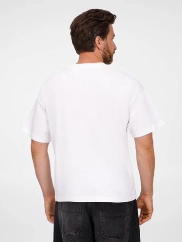 Футболка оверсайз унисекс Legacy, белая Футболка оверсайз унисекс Legacy, белая