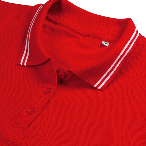 Рубашка поло женская Virma Stripes Lady, красная Рубашка поло женская Virma Stripes Lady, красная