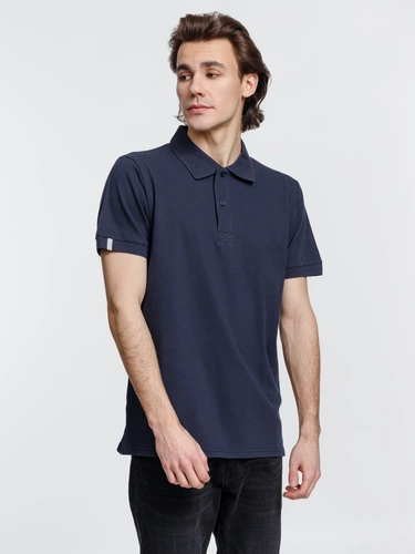 Рубашка поло мужская Virma Premium, темно-синяя Рубашка поло мужская Virma Premium, темно-синяя