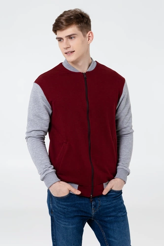 Бомбер College, бордовый Бомбер College, бордовый