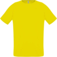 Футболка унисекс Sporty 140, лимонно-желтая