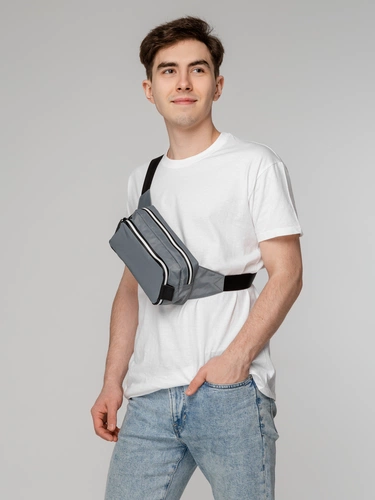 Поясная сумка Tabby, серая Поясная сумка Tabby, серая