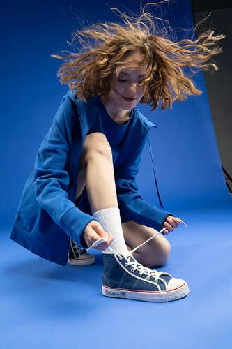 Толстовка унисекс H3, синяя Толстовка унисекс H3, синяя