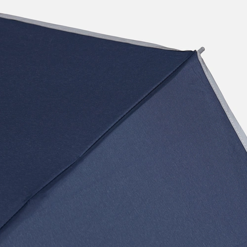 Зонт наоборот складной Futurum со светоотражающим кантом, темно-синий Зонт наоборот складной Futurum со светоотражающим кантом, темно-синий