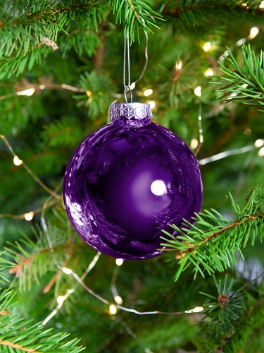 Елочный шар Finery Gloss, 8 см, глянцевый фиолетовый Елочный шар Finery Gloss, 8 см, глянцевый фиолетовый