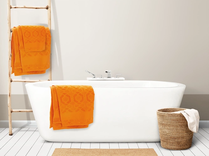 Полотенце Velin, большое, оранжевое Полотенце Velin, большое, оранжевое