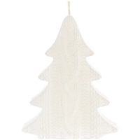 Свеча Kniteam, елка, белая