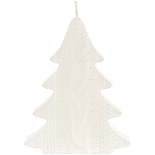 Свеча Kniteam, елка, белая Свеча Kniteam, елка, белая