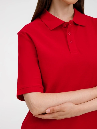 Рубашка поло унисекс Upswing, красная Рубашка поло унисекс Upswing, красная