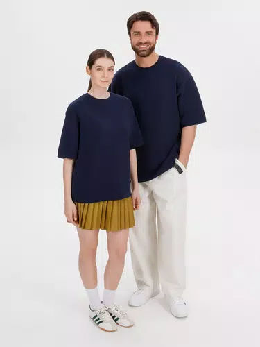 Джемпер с коротким рукавом Siluetti Volumica, темно-синий Джемпер с коротким рукавом Siluetti Volumica, темно-синий