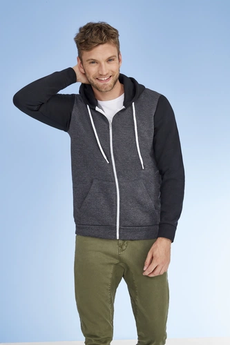 Толстовка на молнии Silver 280 темно-синяя с красным Толстовка на молнии Silver 280 темно-синяя с красным