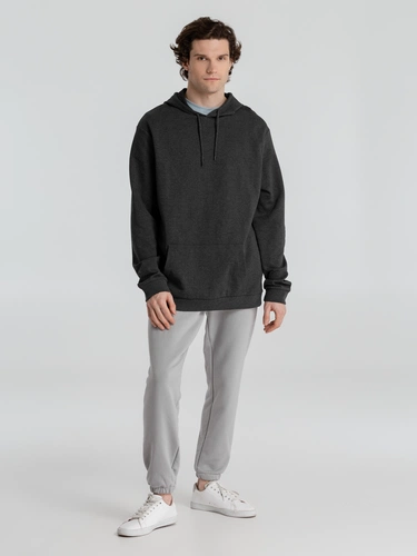 Толстовка с капюшоном унисекс Hoodie, серый меланж (антрацит) Толстовка с капюшоном унисекс Hoodie, серый меланж (антрацит)