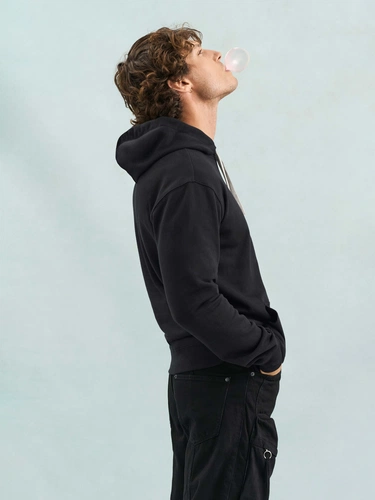 Худи унисекс Cameron, темно-синее с серым Худи унисекс Cameron, темно-синее с серым