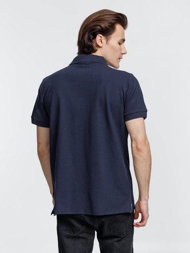 Рубашка поло мужская Virma Premium, темно-синяя Рубашка поло мужская Virma Premium, темно-синяя