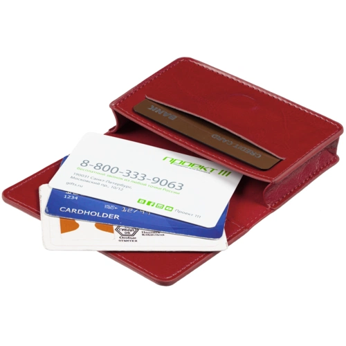 Футляр для визиток Nebraska, красный Футляр для визиток Nebraska, красный