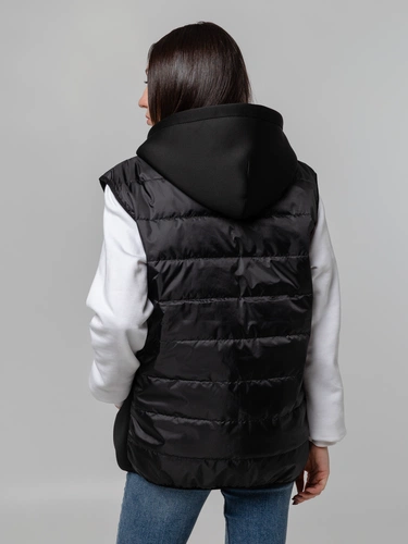 Жилет Orkney с капюшоном, черный Жилет Orkney с капюшоном, черный