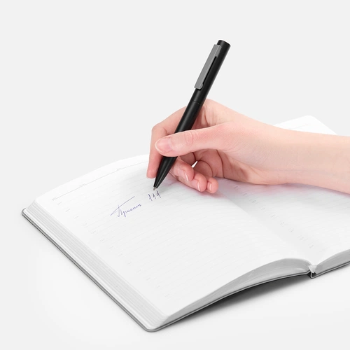 Ручка шариковая Inkolor, черная с серым Ручка шариковая Inkolor, черная с серым