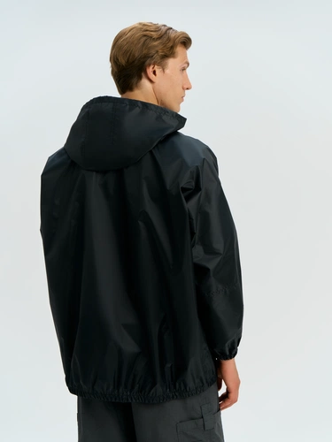 Дождевик-анорак Alatau, укороченный, черный, единый размер Дождевик-анорак Alatau, укороченный, черный, единый размер