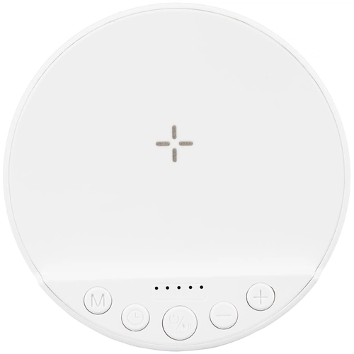 Bluetooth-колонка с беспроводной зарядкой relaxTime, белая Bluetooth-колонка с беспроводной зарядкой relaxTime, белая