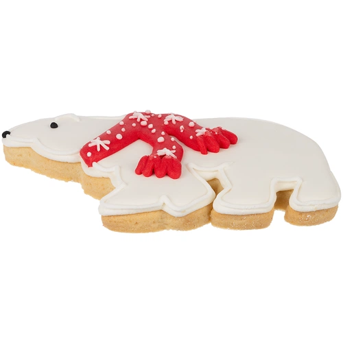 Печенье «Остаемся зимовать», белое с красным Печенье «Остаемся зимовать», белое с красным