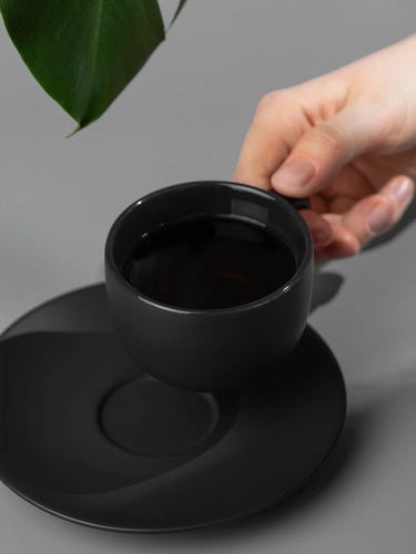 Чайная пара Stansa, черная Чайная пара Stansa, черная