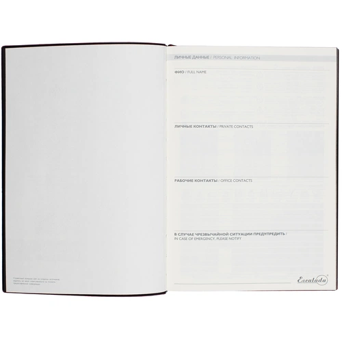 Ежедневник Avila, недатированный, коричневый Ежедневник Avila, недатированный, коричневый