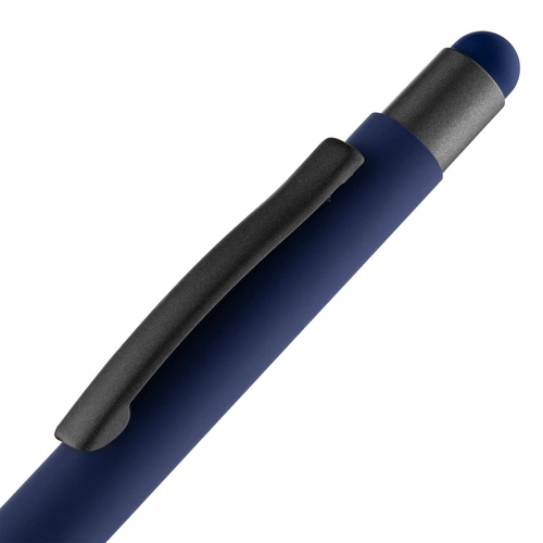 Ручка шариковая Digit Soft Touch со стилусом, синяя Ручка шариковая Digit Soft Touch со стилусом, синяя