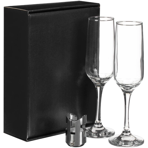 Набор для шампанского Isabella, в черной упаковке Набор для шампанского Isabella, в черной упаковке